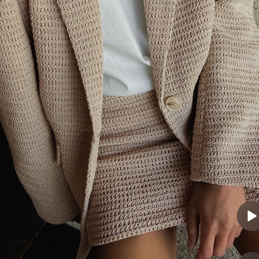 NA-KD Crochet mini skirt